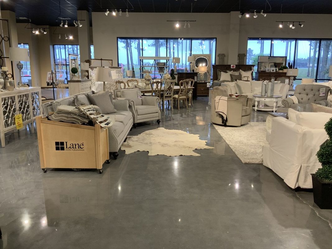 Polished concrete floor finish by Decorative Concrete Designs