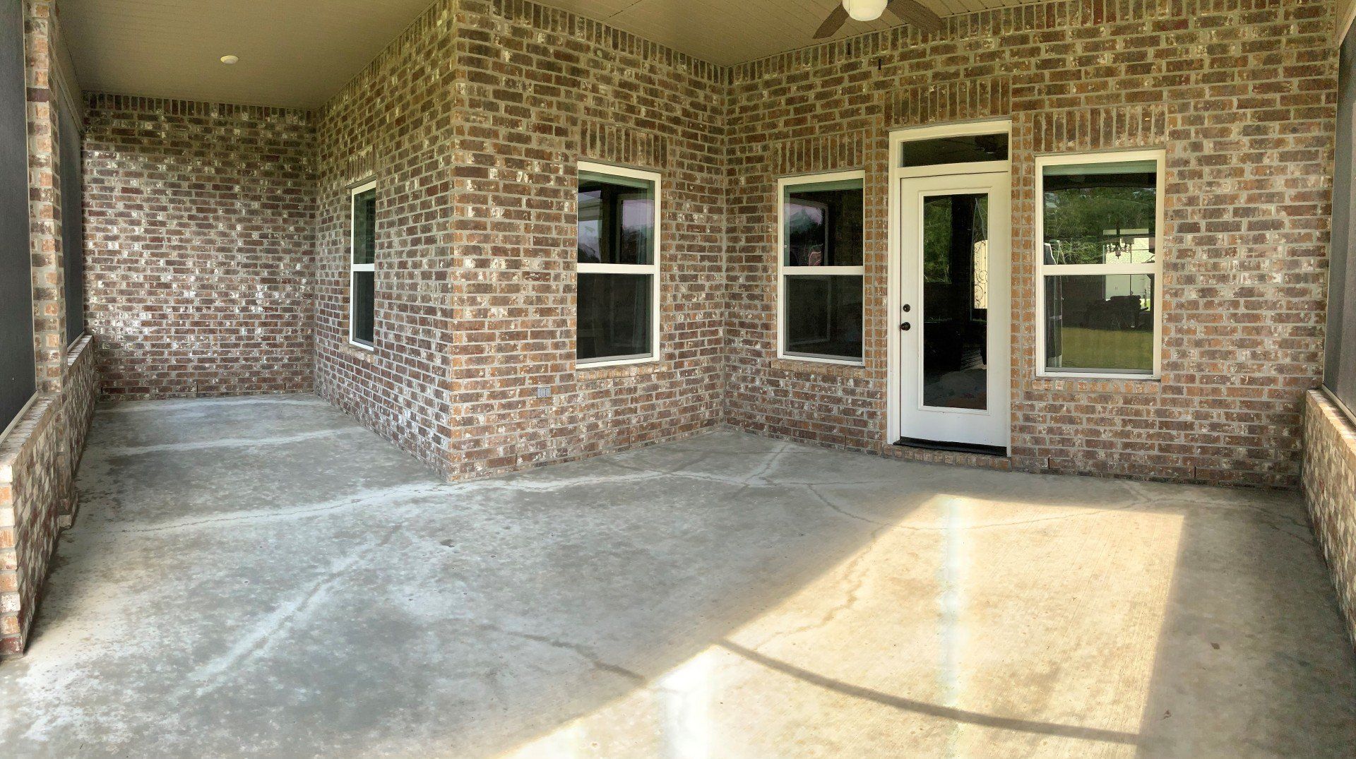 Before: wood overlay project by Decorative Concrete Designs
