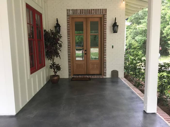 Decorative concrete finished by Decorative Concrete Designs