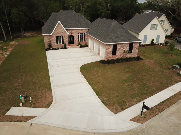 Finished decorative concrete project by Decorative Concrete Designs